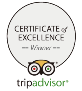 TripAdvisor Certificate of Excellence Winner TripAdvisor Certificate of Excellence Winner